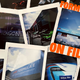 A photo of various instant film pictures from the New York E Prix with the caption "Formula E on Film".